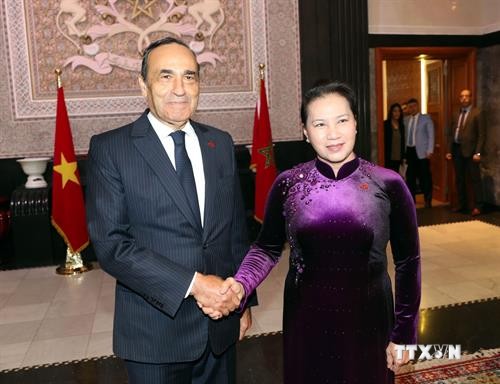 摩洛哥众议院议长与越南国会主席举行会谈 