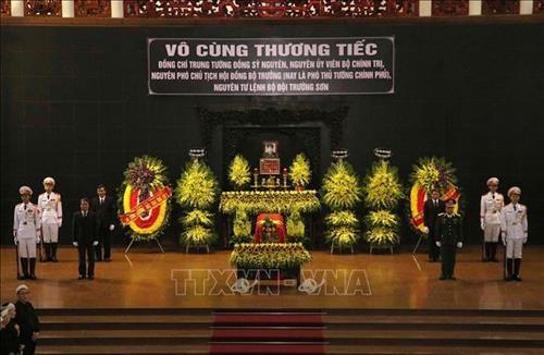 Cử hành trọng thể Lễ tang Trung tướng Đồng Sỹ Nguyên theo nghi thức cấp Nhà nước