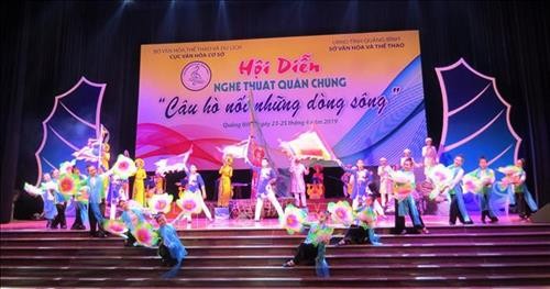 Khai mạc hội diễn quần chúng “Câu hò nối những dòng sông” năm 2019 ở Quảng Bình