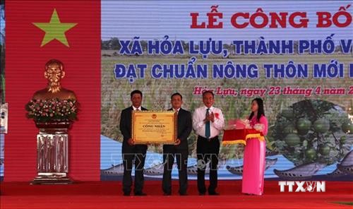 Hậu Giang: Xã cuối cùng của thành phố Vị Thanh được công nhận xã nông thôn mới