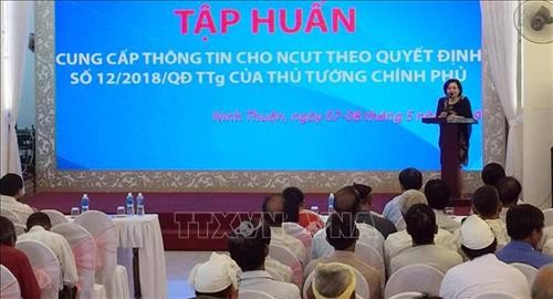 Tập huấn cung cấp thông tin cho người có uy tín trong đồng bào dân tộc thiểu số ở Ninh Thuận, Bình Thuận, Lâm Đồng và Khánh Hòa