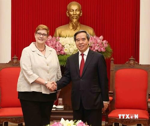 越南愿与澳大利亚加强战略合作