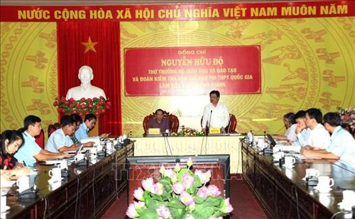 Kiểm tra công tác chuẩn bị thi THPT quốc gia 2019 tại Hà Giang