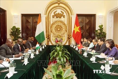 越南与科特迪瓦支持同意加强在多边论坛上的交流与合作