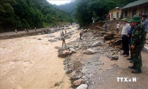 Lai Châu tập trung khắc phục hậu quả mưa lũ, tìm kiếm người mất tích