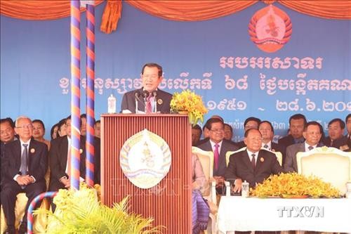 柬埔寨人民党建党68周年庆典在首都金边隆重举行
