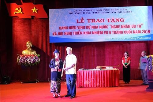 Điện Biên tổ chức lễ trao danh hiệu vinh dự Nhà nước “Nghệ nhân ưu tú”