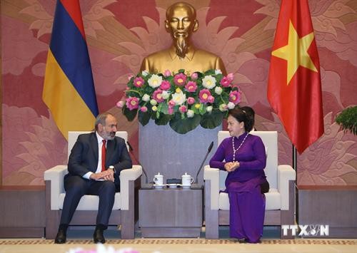 越南国会主席阮氏金银会见亚美尼亚总理帕希尼扬