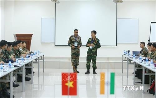 2019年越南—印度联合国维和行动沙盘模拟联合演练在河内举行