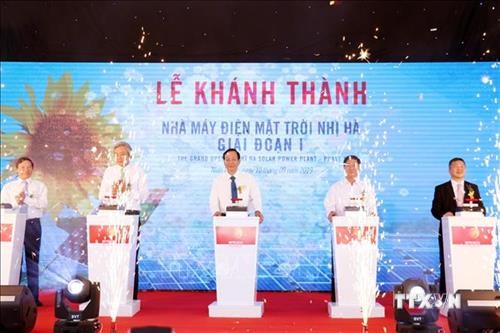  Ninh Thuận khánh thành nhà máy điện mặt trời Nhị Hà