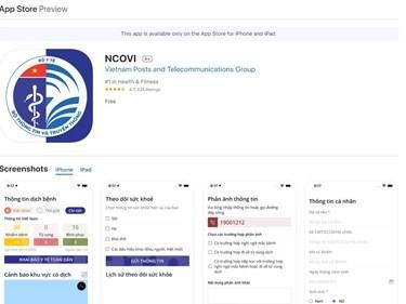 Dịch COVID-19: Hơn 115.000 bản khai y tế tự nguyện trên ứng dụng NCOVI