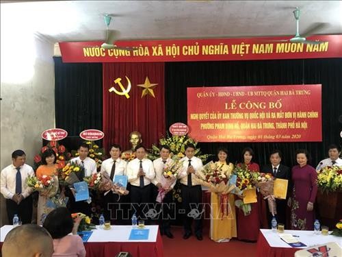 Công bố và ra mắt đơn vị hành chính cấp xã thuộc thành phố Hà Nội