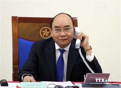 越南政府总理阮春福与澳大利亚总理通电话