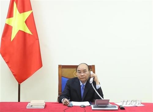 越南政府总理阮春福与印度总理就新冠肺炎疫情防控合作通电话