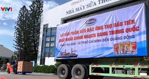 越南Vinamilk公司向中国出口首批炼奶