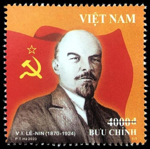 越南信息与传媒部发行“列宁诞辰150周年（1870-1924）” 纪念邮票
