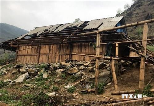 Lai Châu: Dông lốc, mưa đá diện rộng gây thiệt hại lớn về tài sản