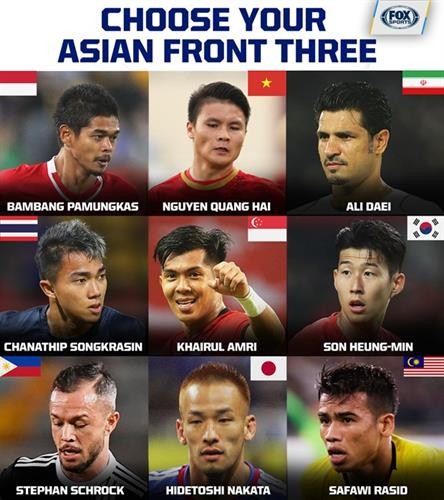 阮光海跻身亚洲足球史上最佳进攻球员名单