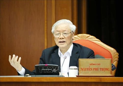 越共第十二届中央委员会第十二次全体会议在河内隆重开幕