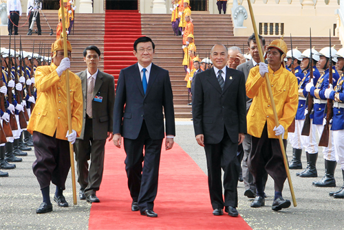 Chủ tịch nước Trương Tấn Sang thăm cấp Nhà nước Vương quốc Campuchia