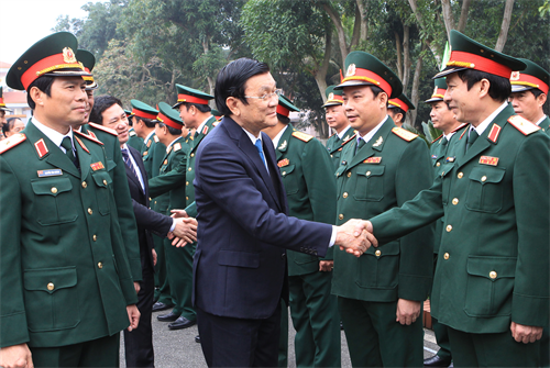 Chủ tịch nước Trương Tấn Sang thăm, chúc Tết tại Nghệ An
