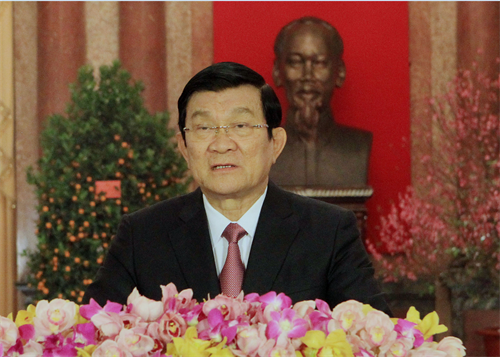 Thư chúc Tết xuân Ất Mùi 2015 của Chủ tịch nước Trương Tấn Sang