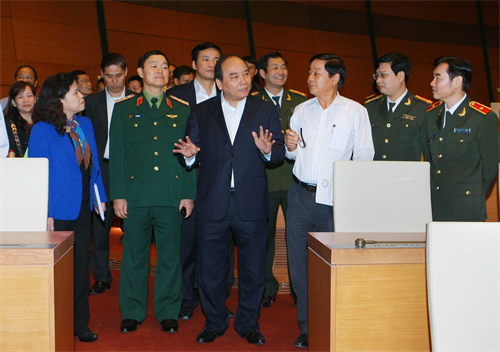 Phó Thủ tướng Nguyễn Xuân Phúc kiểm tra công tác đảm bảo an ninh, an toàn cho Đại hội đồng IPU - 132