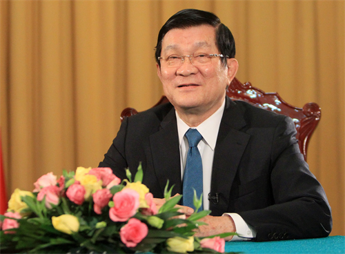 Chủ tịch nước Trương Tấn Sang trả lời phỏng vấn TTXVN nhân dịp Tết Ất Mùi 2015
