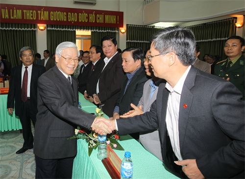 Tổng Bí thư Nguyễn Phú Trọng thăm, làm việc tại Quảng Trị