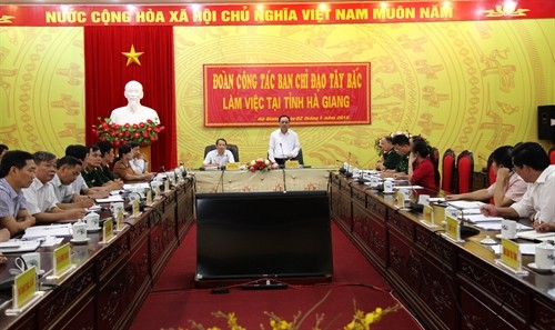 Ban Chỉ đạo Tây Bắc làm việc với lãnh đạo tỉnh Hà Giang 