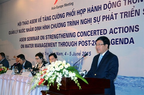 Hội thảo ASEM về phối hợp hành động trong quản lý nguồn nước nhằm định hình Chương trình nghị sự sau 2015 