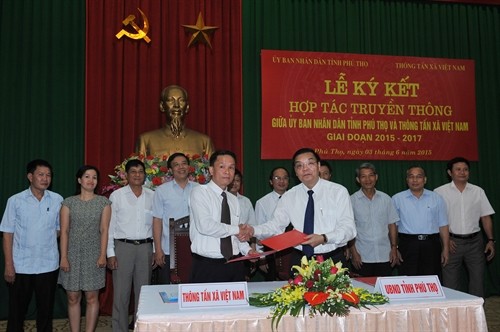 Thông tấn xã Việt Nam và tỉnh Phú Thọ tăng cường hợp tác truyền thông