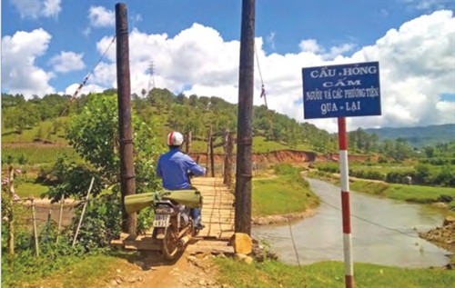 Nhiều cầu treo ở Lâm Đồng xuống cấp chưa được sửa chữa, thay thế