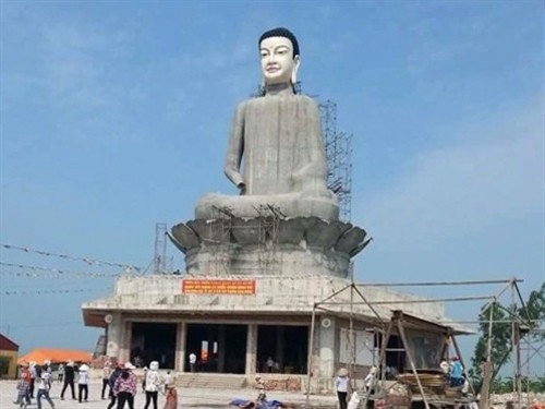 Thông tin mới nhất về vụ tượng Phật bị đổ sập ở chùa Sóc (Thái Bình)