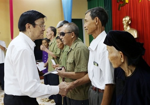 Chủ tịch nước Trương Tấn Sang thăm và làm việc tại Thái Nguyên