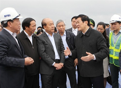Chủ tịch nước Trương Tấn Sang làm việc tại Hải Phòng