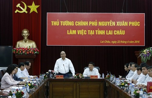 Thủ tướng Nguyễn Xuân Phúc làm việc tại Lai Châu