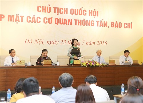 Chủ tịch Quốc hội Nguyễn Thị Kim Ngân gặp mặt các cơ quan thông tấn, báo chí