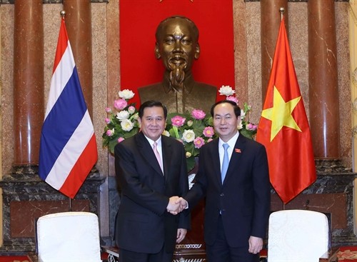 Chủ tịch nước Trần Đại Quang tiếp Phó Thủ tướng Thái Lan và Đại sứ Campuchia