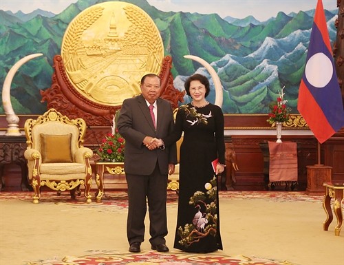 Chủ tịch Quốc hội Nguyễn Thị Kim Ngân hội kiến lãnh đạo Đảng, Nhà nước Lào