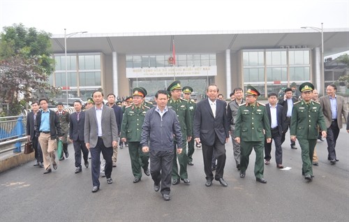 Phó Thủ tướng thường trực Chính phủ Trương Hòa Bình làm việc tại tỉnh Lào Cai