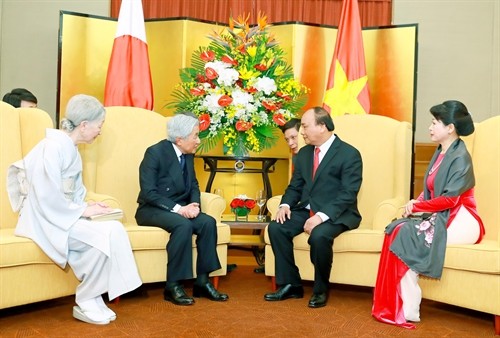 Thủ tướng Chính phủ Nguyễn Xuân Phúc hội kiến Nhà vua và Hoàng hậu Nhật Bản
