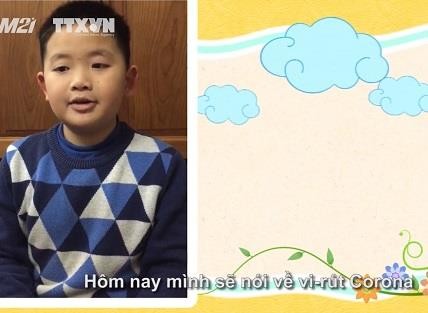 Trẻ em Việt Nam gửi thông điệp phòng chống dịch COVID-19
