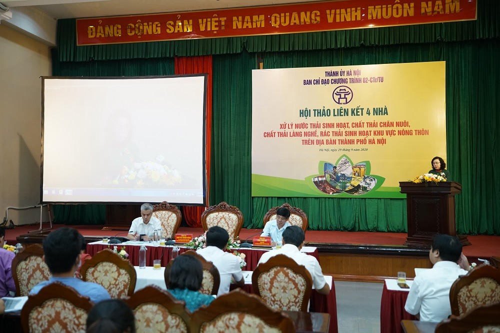 Hội thảo liên kết 4 nhà bàn giải pháp xử lý môi trường nông thôn Hà Nội