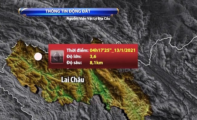越南莱州省芒斜县13日发生轻微地震 不会引发自然灾害风险