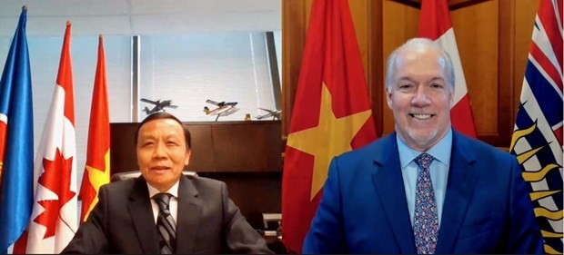 巩固越南与加拿大不列颠哥伦比亚省之间的实质性关系