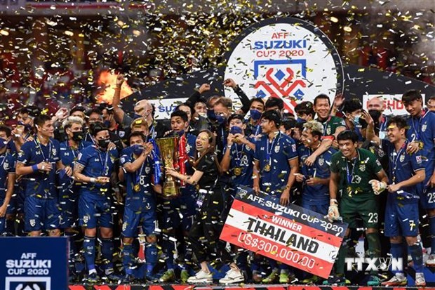 2020年“铃木杯”东南亚男足锦标赛决赛：泰国队夺冠