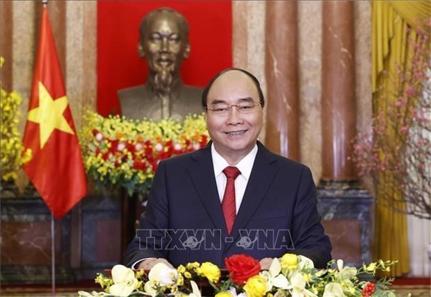 越南国家主席阮春福发表二〇二二壬寅虎年新春贺词