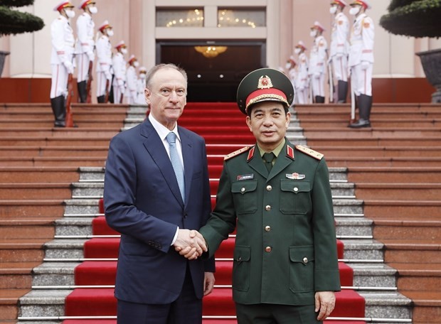 越南人民军总参谋长会见俄罗斯联邦国家安全委员会秘书