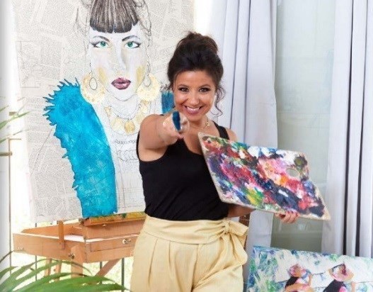 以色列女画家有关越南风土人情的画展开展